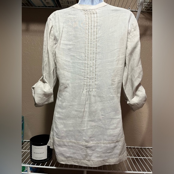 Saint Tropez West 100% Linen Top - Picture 2 of 10